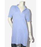 ザラ ZARA ZARA ザラ スキッパー ポロシャツ チュニック ミニ ワンピース S BLUE ブルー 4174/802 /◆☆