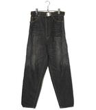 ダブレット doublet doublet ダブレット CHAOS EMBROIDERY HEMP DENIM PANTS カオス刺繍 ヘンプ ベルテッド デニムパンツ BLACK ブラック 20SS13PT121 /◆