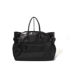 ザロウ THE ROW THE ROW ザロウ MARGAUX 17 INSIDE-OUT マルゴー 17 インサイドアウト キャンバス レザー バッグ DARK NAVY / BLACK RBLK イタリア製 /●☆