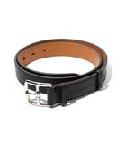 エルメス HERMES HERMES エルメス エトリヴィエール 32 トリヨンクレマンス シルバー金具 A刻印 レザー ベルト 85 BLACK ブラック フランス製 /●
