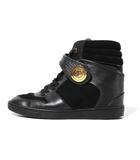 ルイヴィトン LOUIS VUITTON 24.5㎝ LOUIS VUITTON ルイヴィトン ポストマークライン エピ ハイカット スニーカー シューズ 靴 38 1/2 BLACK ブラック GO 0135 /●