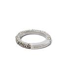 メゾンマルジェラ Maison Margiela Maison Margiela メゾンマルジェラ SPLICED LOGO RING ブラス スプライス ロゴ リング 19.5号 SILVER シルバー /●
