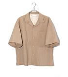 フリークスストア FREAKS STORE FREAKS STORE フリークスストア ポリエステル オープンカラーシャツ 半袖シャツ S BEIGE ベージュ 201-1028 /◆