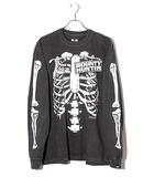 未使用品 2025SS NEIGHBORHOOD ネイバーフッド NH X BOUNTY HUNTER . TEE LS-1 バウンティハンター 顔料染め加工 プリント ロングスリーブ 長袖Tシャツ XL BLACK ブラック 251PCBNH-LT01 /●