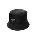 プラダ PRADA PRADA プラダ Re-Nylon ナイロン バケットハット 帽子 M BLACK ブラック イタリア製 国内正規品 1HC137 /●