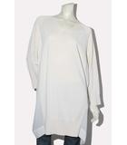 ヒロココシノ HIROKO KOSHINO HIROKO KOSHINO ヒロココシノ ジョイントニットプルオーバー チュニック 38 OFF WHITE オフホワイト RHFJN-05490 /◆☆