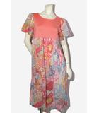 ツモリチサト スリープ tsumori chisato SLEEP tsumori chisato SLEEP ツモリチサト スリープ おやゆび姫  海 サンゴ柄 ワンピース ルームウェア M PINK ピンク UNT127 /◆☆
