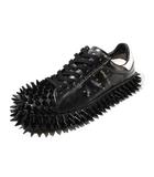 27.5cm 2025AW doublet ダブレット SPIKY LEATHER SNEAKER スパイキー レザー スニーカー BLACK ブラック 25AW76FT63 /●