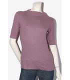 UNIQLO ユニクロ 五分袖 リブハイネックT カットソー M PURPLE パープル 241-412729 /◆☆