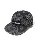 シュプリーム SUPREME 2025SS Supreme シュプリーム Bandana Jacquard Denim Camp Cap バンダナ ジャカード デニム キャンプキャップ F BLACK ブラック 国内正規品 USA製 /●