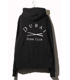  DUBAI SUSHI CLUB スシクラブ Beverly Hills BHSC Hoodie ビバリーヒルズ ロゴプリント フーディー プルオーバー パーカー M BLACK ブラック /●