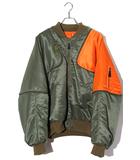 キャピタル kapital KAPITAL キャピタル MA-1ナイロン シャムボマーJKT ジャケット ブルゾン 4 KHAKI カーキ EK-1680LJ /●