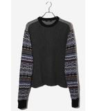 チノ CINOH 2024AW CINOH チノ ノルディックパターンクルーネックニット セーター 44 GRAY グレー 24WKN310 /◆