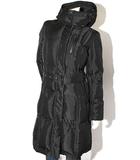 バーバリー ロンドン BURBERRY LONDON BURBERRY LONDON バーバリー ロンドン 比翼仕立て バーバリーチェック ベルト・フード付 ロング丈 ダウンコート 38 BLACK ブラック FS355-900-09 /◆☆