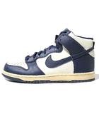 26cm 2000年 NIKE ナイキ DUNK HIGH QK (VNTG) WHITE/MIDNIGHT NAVY ダンクハイカット スニーカー シューズ 靴 8 318544-141 /●