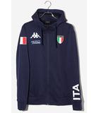 カッパ kappa kappa カッパ ジップアップ スウェットジャケット フーディー パーカー O NAVY ネイビー KM852KT45 /◆
