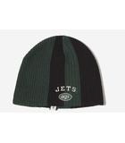 Reebok リーボック New York JETS ニューヨーク ジェッツ 刺繍 ストライプ ニット キャップ ビーニー  ニット帽 F GREEN グリーン /◆