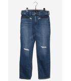 ジーユー GU GU × UNDERCOVER ジーユー アンダーカバー スリムダメージジーンズ デニムパンツ S BLUE ブルー 321-351032 /◆