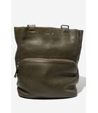 ヒロフ HIROFU HIROFU ヒロフ ランポ ビッグジップ レザー リュック バックパック GREEN グリーン /◆☆