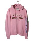 グッチ GUCCI 2018AW GUCCI グッチ アームロゴドラゴンエンブロイダリードラゴン刺繍 プルオーバーパーカー S PINK ピンク 475374 X9V46 イタリア製 /●