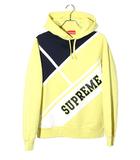 18SS Supreme シュプリーム Diagonal Hooded Sweatshirt フーデッド スウェットシャツ S Lemon レモン 国内正規品 /●