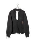ダブレット doublet 2023SS doublet ダブレット OVERSIZED CUT-OFF CARDIGAN オーバーサイズ カットオフ カーディガン L BLACK ブラック 23SS38KN108 /●