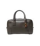 ロエベ LOEWE LOEWE ロエベ AMAZONA アマソナ23 バッグ ナパカーフ アナグラム パドロック ゴールド金具 ハンドバッグ ショルダーバッグ F ダークカーキグリーン Made in Spain /●☆