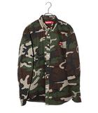 2025FW Supreme シュプリーム Small Box Denim Shirt スモール ボックスロゴ デニムシャツ ボタンダウン 長袖シャツ 迷彩 L Woodland Camo ウッドランドカモ /●