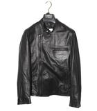 エンメティ EMMETI EMMETI エンメティ JOSEPH NAPPA GOLD ジョセフ ゴールド 羊革 シープスキン シングルライダース ジャケット 42 NERO ネロ ブラック 8951-55 イタリア製 /●