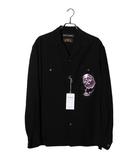 ワコマリア WACKO MARIA S 未使用品 WACKO MARIA ワコマリア 56 TATTOO STUDIO / 50’S SHIRT L/S 56タトゥースタジオ 50s シャツ BLACK ブラック 56TS-WMS-OC03 /■In2