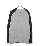 ロエベ LOEWE LOEWE ロエベ アナグラム ワンポイント刺繍 クルーネック 長袖 ラムウール ニットセーター S Grey グレー H3299600SM /●