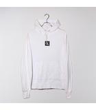 シーケーカルバンクライン ck Calvin Klein ck Calvin Klein シーケーカルバンクライン ロゴワッペン フーディー パーカー M white ホワイト J400074 /◆