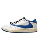 ナイキ NIKE 26cm Travis Scott × fragment design × NIKE トラヴィス・スコット フラグメントデザイン ナイキ AIR JORDAN 1 LOW OG SP 'Sail / Military Blue' エアジョーダン1 ロー OG SP セイル / ミリタリーブルー US8 DM7866-104 /●