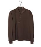 カラー kolor 2024AW kolor カラー Shirt オープンカラーシャツ 長袖ポロシャツ 2 Brown ブラウン 24WCM-T06203 /◆