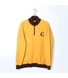 BEAMS GOLF ビームスゴルフ ORANGE LABEL エアシャット 裏付き ハーフジップ プルオーバーニット XL Yellow イエロー 82-15-0050-647 /◆