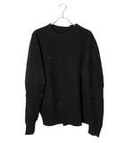 20AW sacai サカイ 再構築 リメイク パッチワークニット セーター 3 BLACK ブラック 20-02529M /●