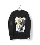 AZUL by moussy アズールバイマウジー Zeebra×PLUS フォトロンTEE  長袖 Tシャツ カットソー L BLACK ブラック 251GAY90-191H /◆