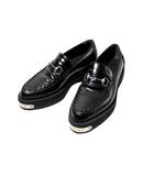 28cm GUCCI グッチ Horsebit Creeper Loafer ホースビット クリーパー ローファー 革靴 9 BLACK ブラック 797095 イタリア製 /◆