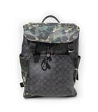 コーチ COACH COACH コーチ シグネチャー カモプリント リーグ フラップ バックパック リュック OLIVE オリーブ B2221 C9734 /◆