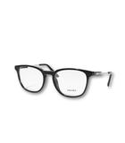 プラダ PRADA PRADA プラダ VPR 19Z ロゴ スクエアフレーム メガネ アイウェア 黒縁メガネ 伊達メガネ53□19 1AB-101 140 /●