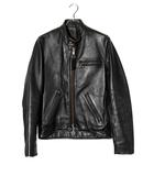 バンソン VANSON Vanson Leathers バンソンレザー MODEL B Leather Motorcycle Jacket 牛革 カウハイド モーターサイクルジャケット シングルライダース 38 BLACK ブラック Made in USA /●