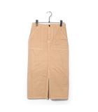 チャオパニック CIAOPANIC CIAOPANIC チャオパニック スリット ロング タイトスカート F BEIGE ベージュ 161421 /◆☆