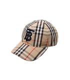 バーバリー BURBERRY BURBERRY バーバリー TB Logo Check Cap チェック ベースボール キャップ 帽子 L BEIGE ベージュ 8038504 Made in Italy /●