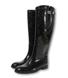ルイヴィトン LOUIS VUITTON 24.5cm LOUIS VUITTON ルイヴィトン ヴェルニドロップスライン ラバー モノグラム ショートブーツ レインシューズ 38 noir ノワール 1A8QUX /◆