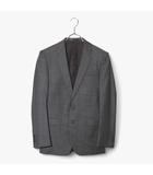 TOMORROWLAND トゥモローランド Ermenegildo Zegna ゼニア社製 チェック 2B シングルスーツ セットアップ テーラードジャケット スラックス GRAY グレー  /◆