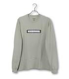 ネイバーフッド NEIGHBORHOOD 2024SS NEIGHBORHOOD ネイバーフッド NH. TEE LS-2 クルーネック 長袖 ラバーロゴプリント Tシャツ ロンT カットソー M SAGE GREEN セージグリーン 241PCNH-LT02 /●