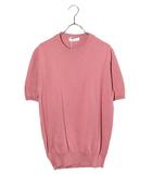 クルチアーニ cruciani 未使用品 cruciani クルチアーニ 27ゲージ×9ゲージコットンソリッドS/Sクルーネックニット 50 PINK ピンク JU1124 /◆
