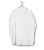 ソフネット SOPHNET. 未使用品 2026SS SOPHNET. ソフネット HIGH-TWIST REGULAR-FIT SHIRT ハイツイスト レギュラーフィット シャツ 3(L) OFF WHITE オフホワイト SPNT-260056 /●