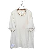 2022SS WTAPS ダブルタップス RING SS TEE ネックロゴ リング クルーネック 半袖 Tシャツ カットソー 2 cream クリーム 221ATDT-CSM19 /◆