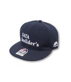 マジェスティック MAJESTIC 未使用品 MAJESTIC マジェスティック 佐田ビルダーズ SATA builder's ロゴ刺繍 キャップ 帽子 FREE (57～61cm) Navy ネイビー /◆